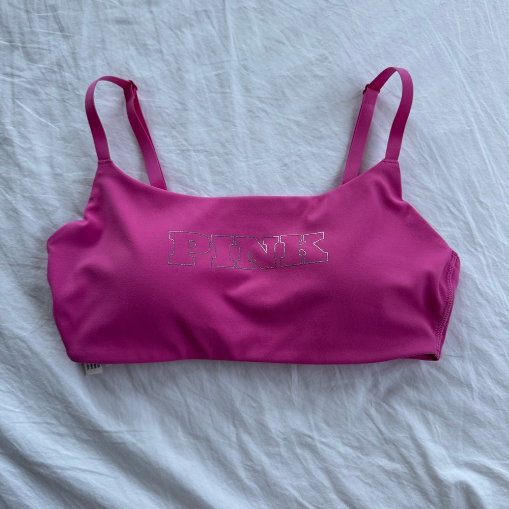Victoria's Secret Pink hot pink sports bra